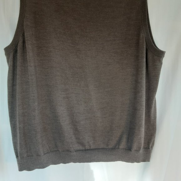 Joseph Abboud Men's Tan Merino Wool Vest | XXL - Picture 7 of 13